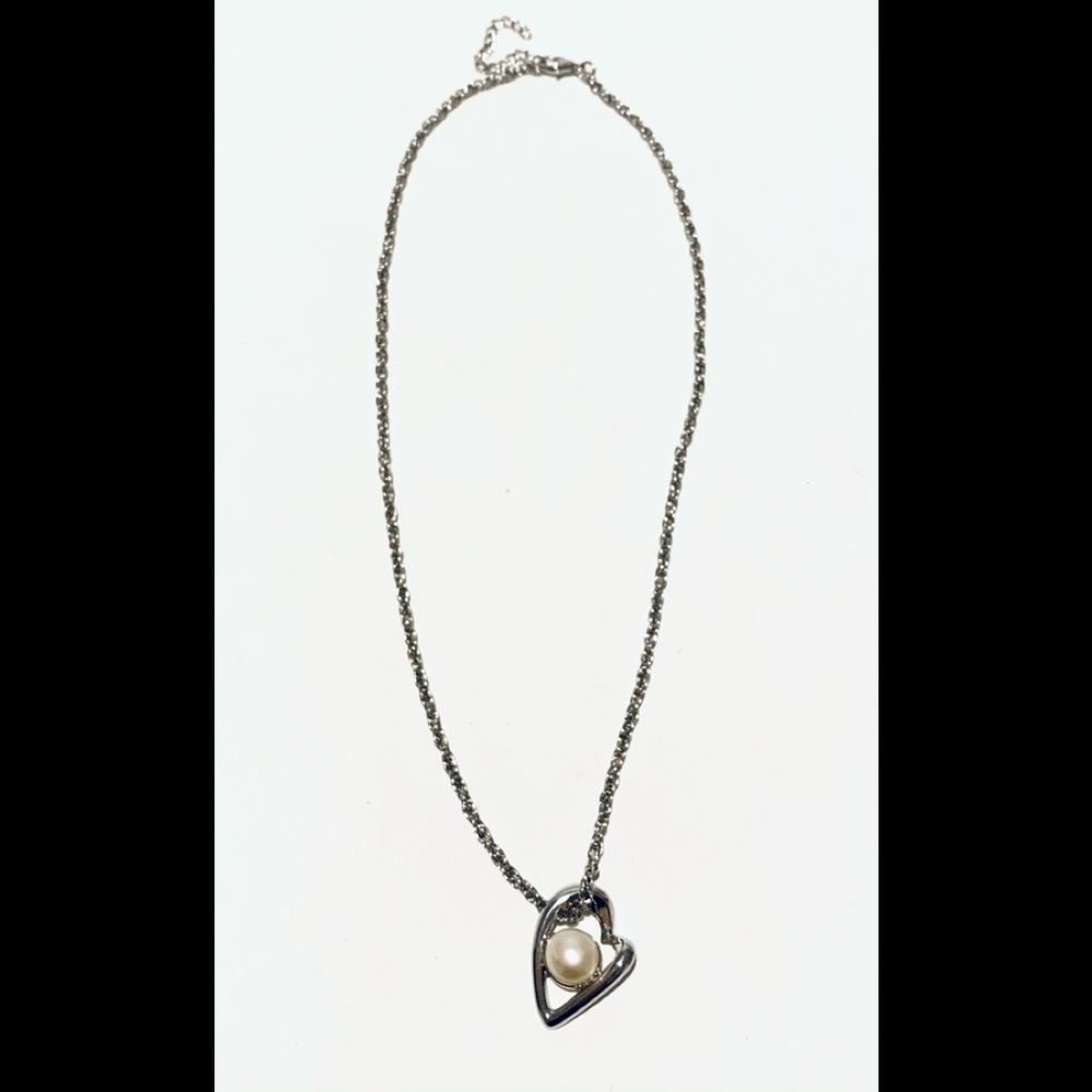 Pearl Heart Necklace